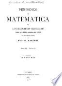 Periodico di matematiche