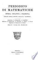 Periodico di matematiche