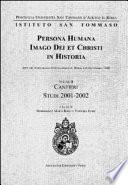Persona humana: Cantieri, studi 2001-2002