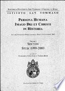 Persona humana: Sentieri, studi 1999-2000