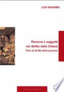 Persone e soggetti nel diritto della Chiesa