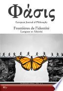 Phàsis n. 4, 2016 – Frontières de l’identité