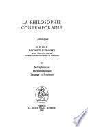 Philosophie contemporaine