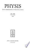 Physis; rivista internazionale di storia della scienza