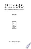 Physis; rivista internazionale di storia della scienza