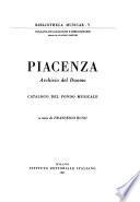 Piacenza, archivio del Duomo