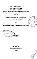 Piacevole raccolta di opuscoli sopra argomento d'arti belle