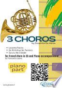Libro Piano accompaniment part: 3 Choros by Zequinha De Abreu for Eb Horn and Piano