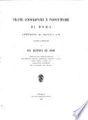 Piante icnografiche e prospettiche di Roma anteriori al secolo XVI