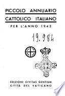 Piccolo annuario cattolico italiano per l'anno ...