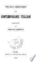 Piccolo dizionario dei contemporanei italiani