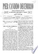 Pier Candido Decembrio giornale settimanale popolare di istruzione, educazione e varietà