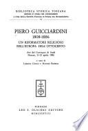 Piero Guicciardini, 1808-1886, Un Riformatore Religioso Nell'Europa Dell'Ottocento
