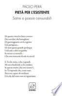 Pietà per l'esistente. Satire e poesie censurabili