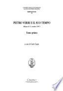 Pietro Verri e il suo tempo