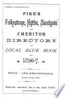 Pike's Folkestone, Hythe & Sandgate directory and local blue book