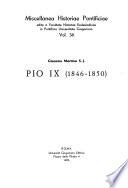 Pio IX: 1846-1850