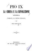 Pio IX, la Chiesa e la rivoluzione