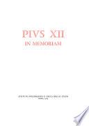 Pius XII in memoriam