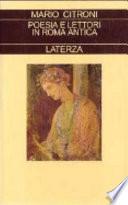 Poesia e lettori in Roma antica