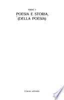Poesia e storia (della poesia).