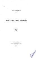 Poesia popolare pistoiese