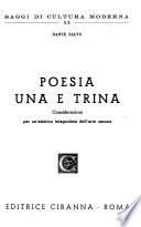 Poesia una e trina