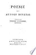 Poesie d'autori diversi (in dialetto veneziano)