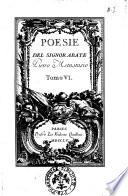 Poesie del Signor Abate Pietro Metastasio