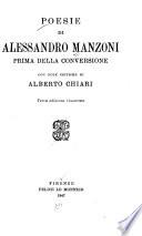 Poesie di Alessandro Manzoni, prima della conversione