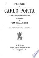 Poesie di Carlo Porta
