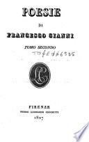 Poesie di Francesco Gianni. Tomo primo [-terzo]
