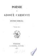 Poesie di Giosuè Carducci