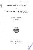 Poesie di Giovanni Pascoli