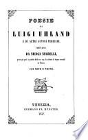 Poesie di Luigi Uhland e di altri autori tedeschi