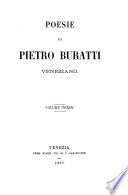 Poesie di Pietro Buratti