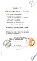 Poesie di scrittori illustri inglesi ... recate in verso italiano da Tommaso Jacopo Mathias-Inglesi ...