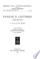 Poesie e lettere inedite