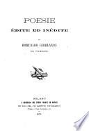 Poesie èdite ed inèdite
