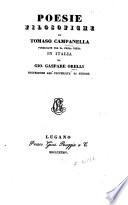 Poesie filosofiche di Tomaso Campanella