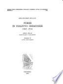 Poesie in dialetto cremonese (1865-1914)