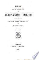 Poesie inedite e postume di Alessandro Poerio la prima volta raccolte con cenni intorno alla sua vita per Mariano D'Ayala