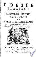 Poesie italiane di rimatrici viventi
