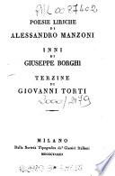 Poesie liriche di Alessandro Manzoni