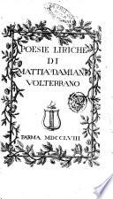 Poesie liriche di Mattia Damiani volterrano