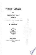 Poesie minori del secolo XIV