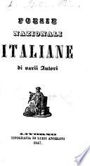 Poesie nazionali italiane di varii autori