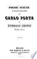 Poesie scelte di Carlo Porta e Tommaso Grossi