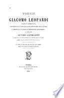 Poesie, scelte e commentate