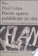 Poesie sparse pubblicate in vita